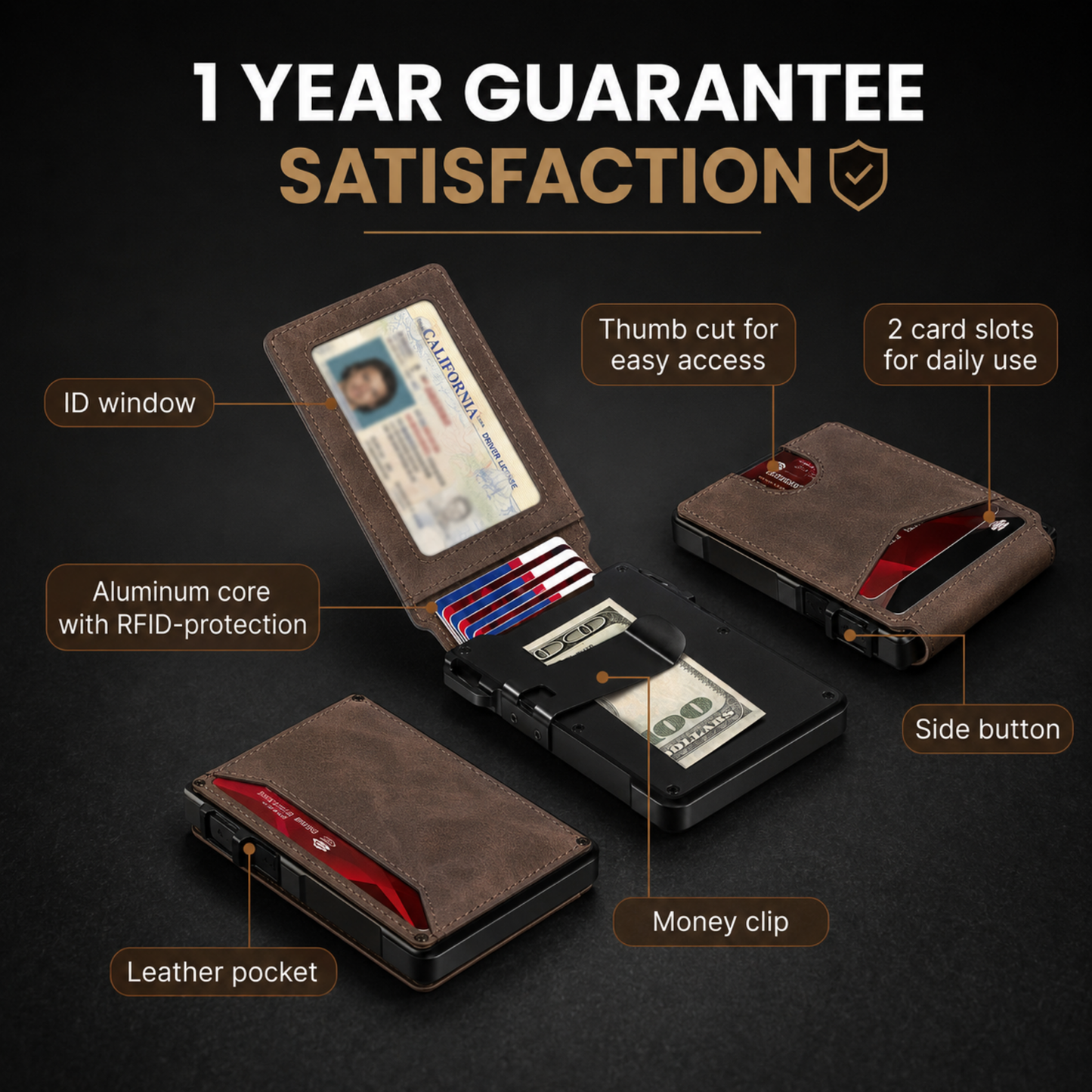VeyVault® Minimalist Wallet - Maximum Capacity. Minimal Footprint.