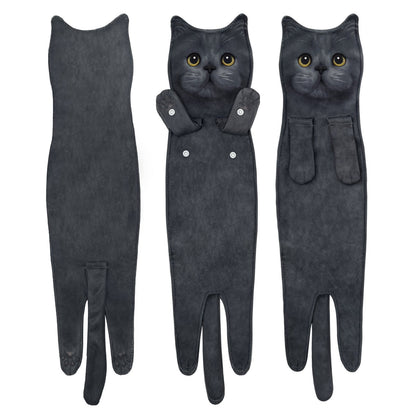 🎁 Early Christmas Sale 🎅 Funny Cat Hand Towels
