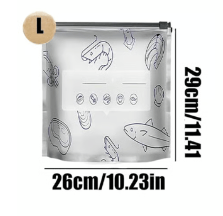 ♻️ Reusable Aluminum Foil Sealable Food Storage Bags
