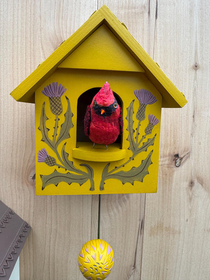🦉Whimsical Kinetic Art Birdhouse Wall Decor