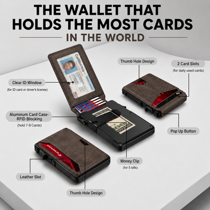 VeyVault® Minimalist Wallet - Maximum Capacity. Minimal Footprint.
