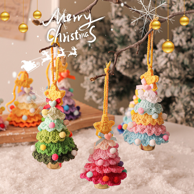 🎄Unique Handmade Crochet Christmas Tree Bells Ornaments🔔🎅