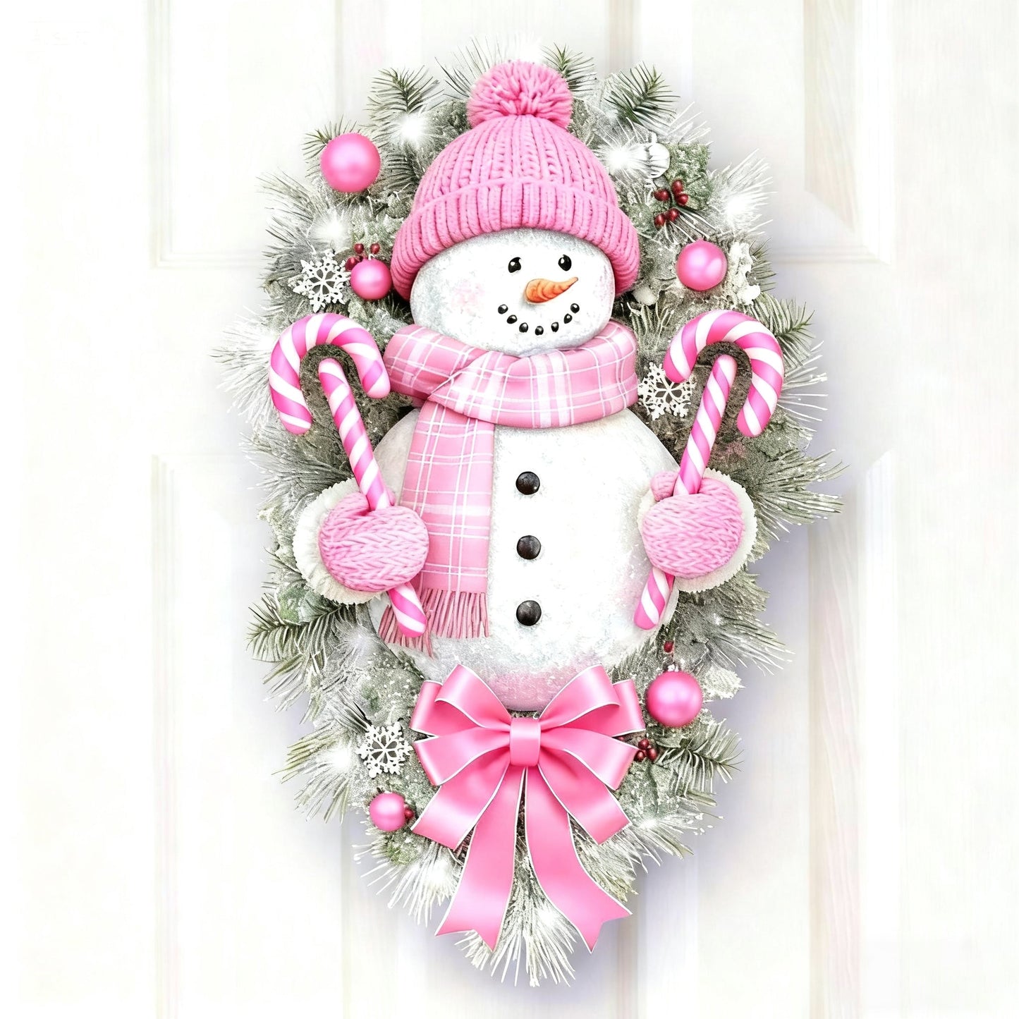 🔥BUY 1 GET 1 FREE🔥🎁"A WARM WINTER WELCOME" SNOWMAN  🌲Sticker⛄