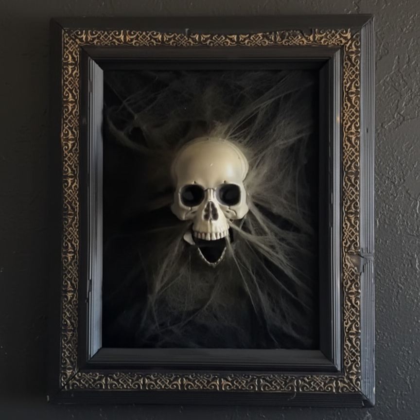 💀Handmade 3D Skull Photo Frame