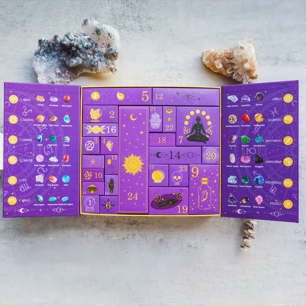 🎃Reiki Crystal Halloween Countdown Gift Box🔮The Magic of Healing and Energy Transfer!