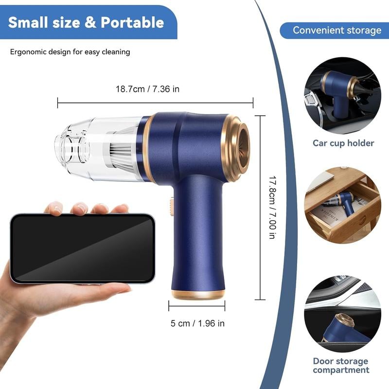 2-in-1 Handheld Cordless Home Vacuum Cleaner Car Cordless Vacuum Cleaner