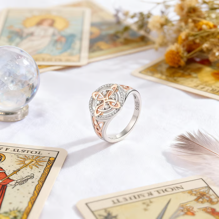 🔥Last Day 50% OFF - 🔮Handmade Witch’s Return-Knot Ring✨