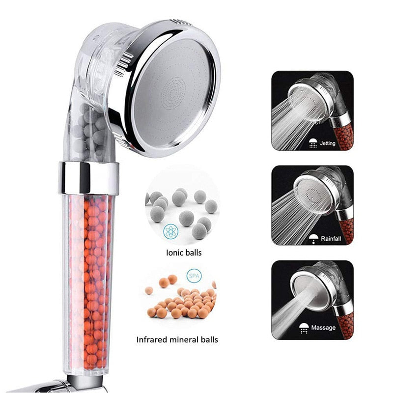 Luxury 3-Setting High-Pressure Shower Head