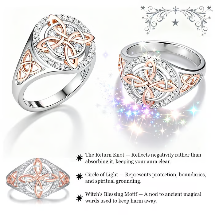 🔥Last Day 50% OFF - 🔮Handmade Witch’s Return-Knot Ring✨