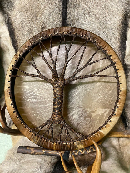 Shaman drum "Tree of life" Siberian drum Spirit music