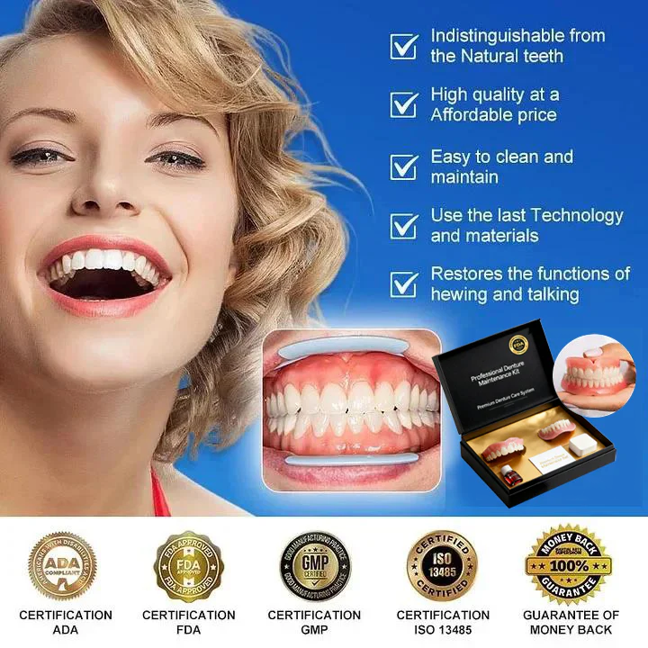 🦷Ends Today: 70% OFF!  Custom-Fit Full Functional DenturesMake you more confident
