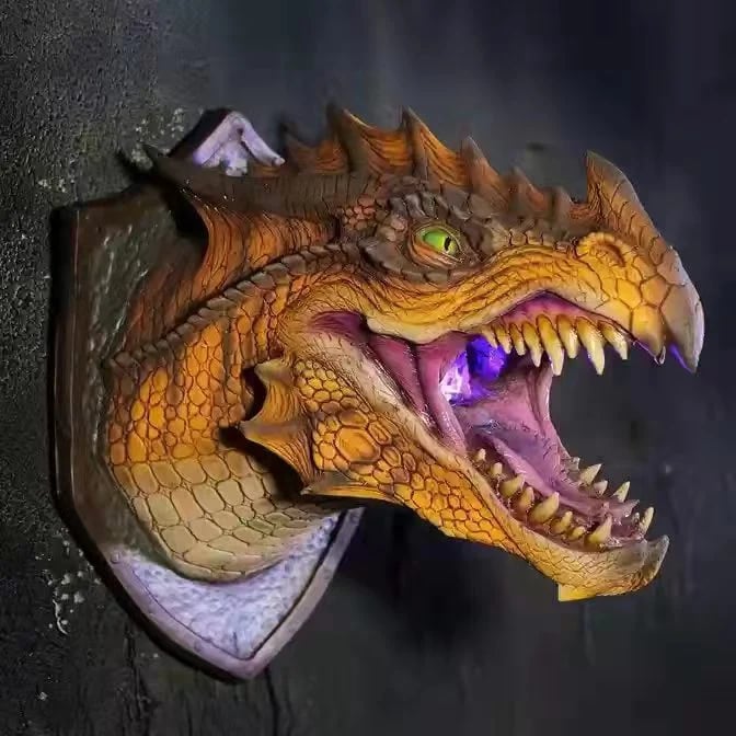 🔥🐲Dinosaur head wall decoration