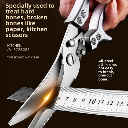 Multifunctional Lightweight Kitchen Scissors Stainless Steel