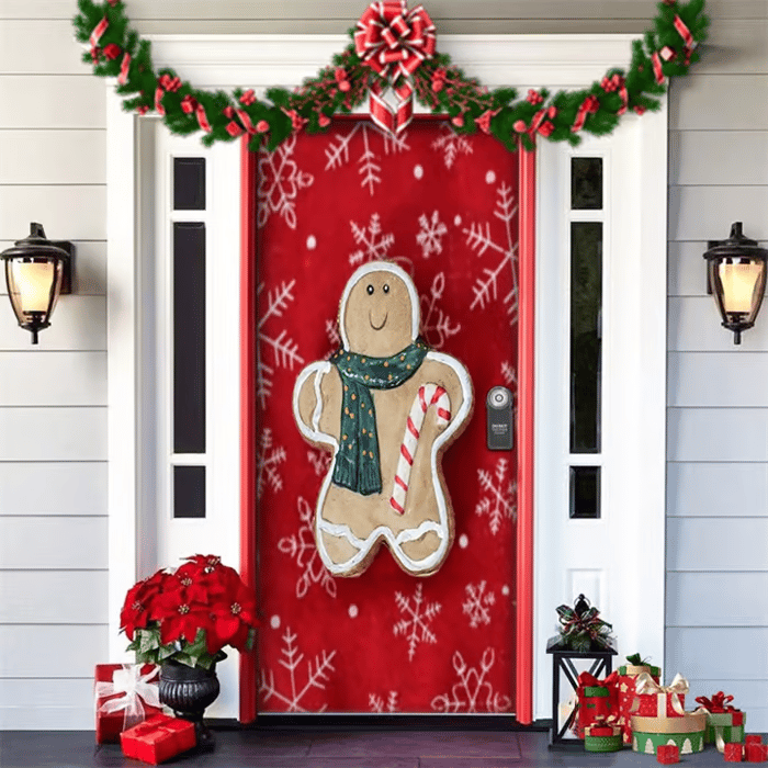 Last day 50% OFF🌟2025 Christmas and Halloween front door decoration