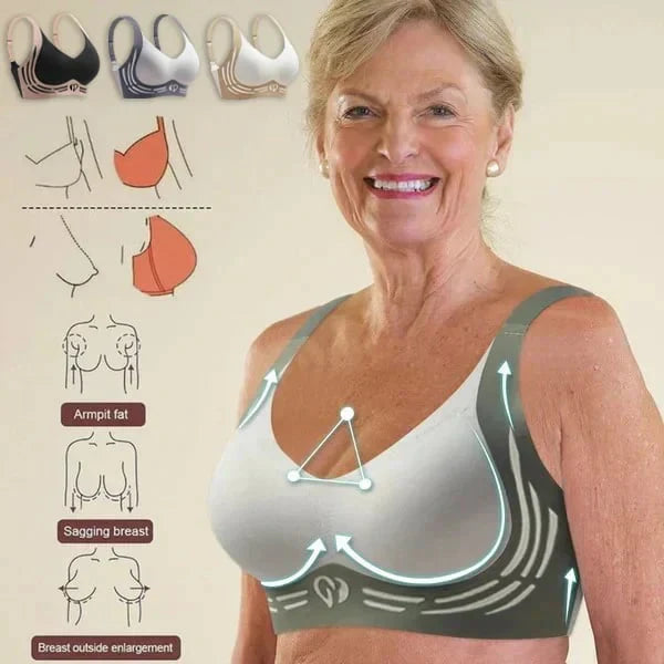 🎁Super Gather Bra | Wireless Push-up Bra👍No More Sagging Breasts