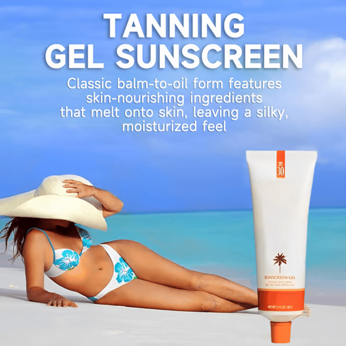 🍊 Orange Tanning Gel SPF 30+