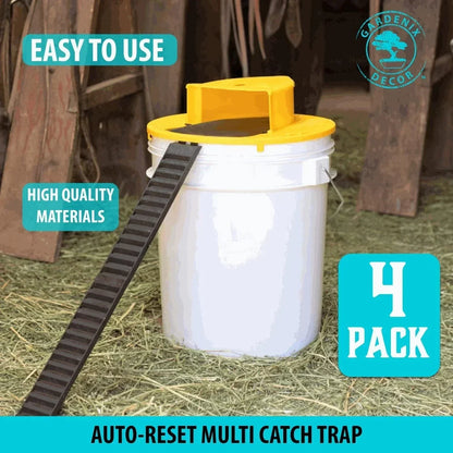 4 Pack Humane Bucket Rodent Traps