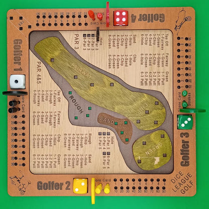 Tabletop Dice Golf Game