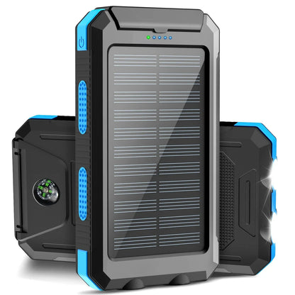 500000mAh Solar Charger - Waterproof & Portable Power Bank