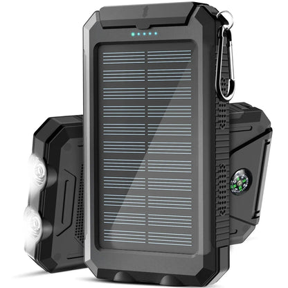 500000mAh Solar Charger - Waterproof & Portable Power Bank