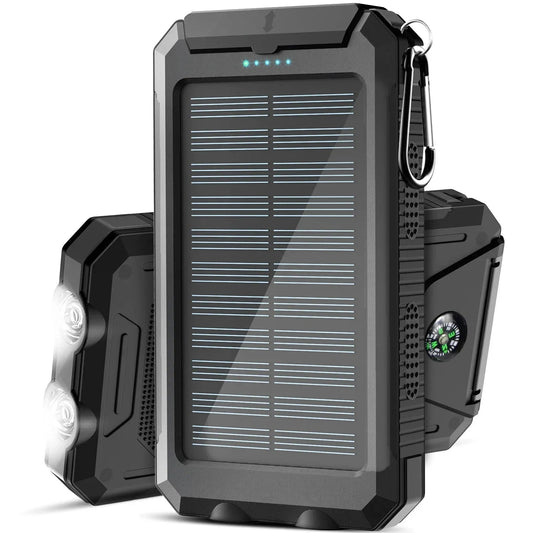 500000mAh Solar Charger - Waterproof & Portable Power Bank