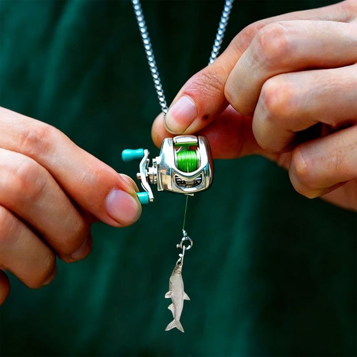 Fishing Reel Jewelry Set