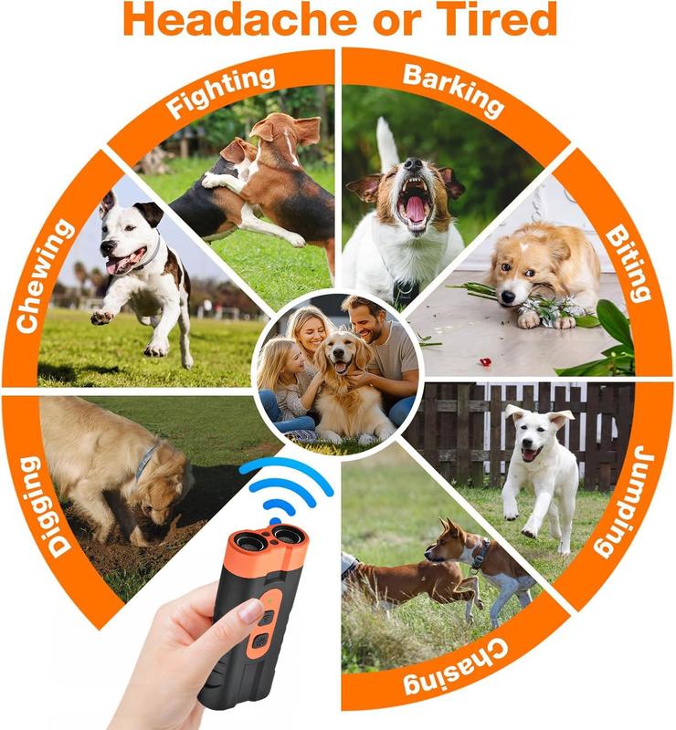 Dog Bark Stopper, Dog Bark Deterrent Deters，Barks no More Dog Training Device