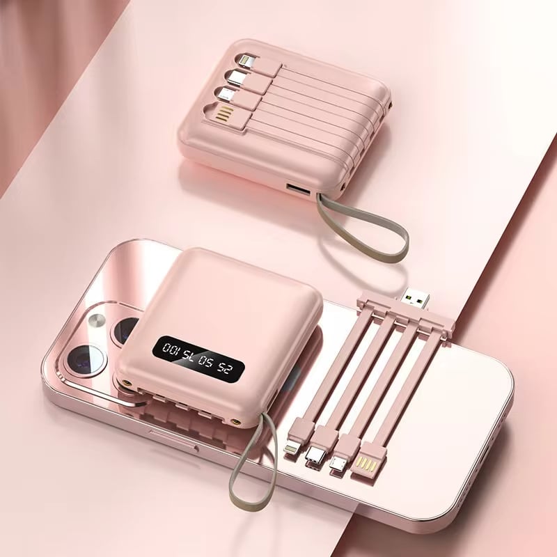🔋4-in-1 Power Bank Fast Charging