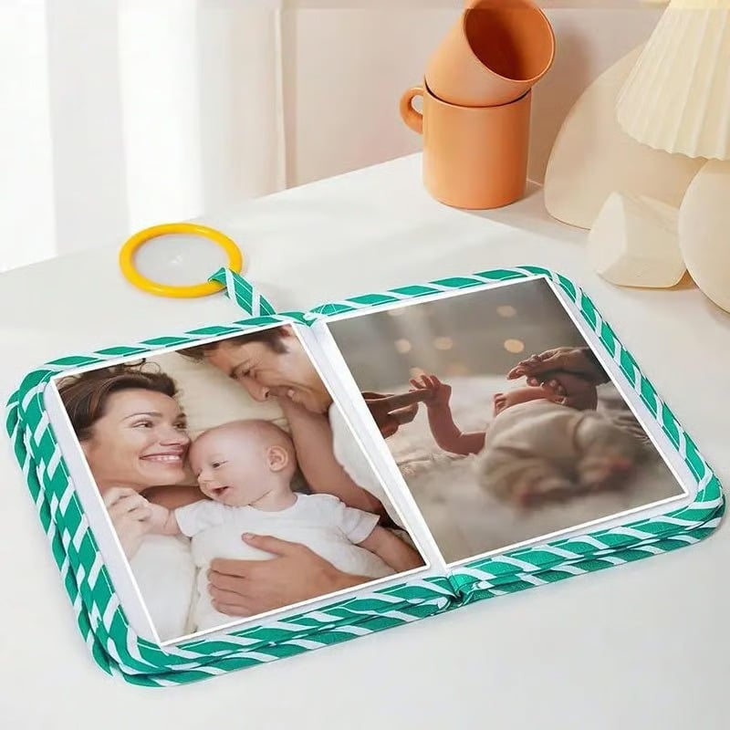 👶 My First Baby Photo Book with Safe Mirror
