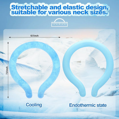 🧊Reusable Cooling Neck Ring – Long-Lasting Sweat-Free Relief❄️