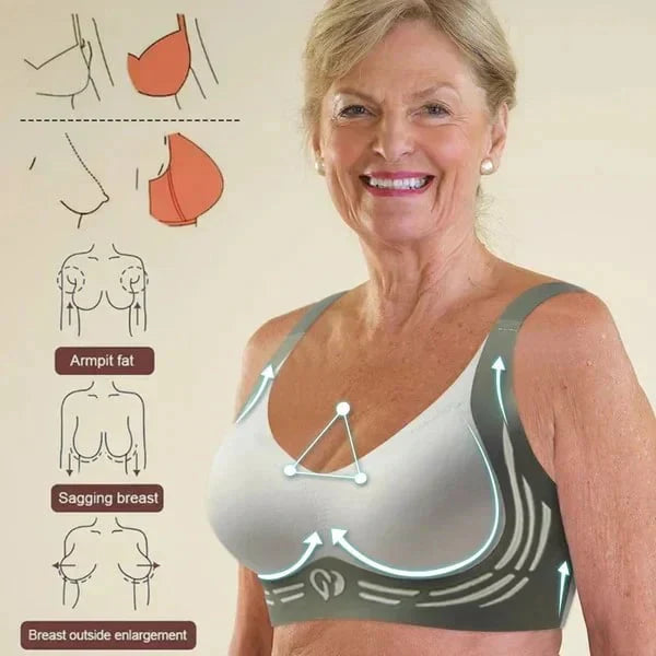 🎁Super Gather Bra | Wireless Push-up Bra👍No More Sagging Breasts