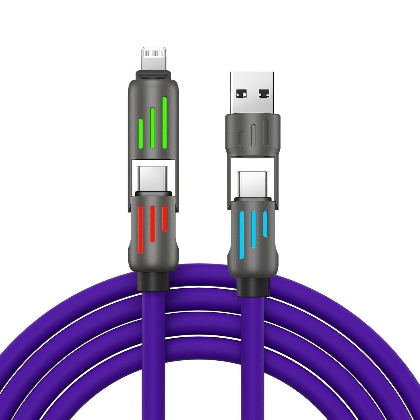 🔥Last Day 49% OFF🔥4-in-1 USB Charging Cable fast charging MAX 60w
