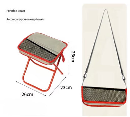 🔥HOST SALES 49% OFF🔥Portable Stool for Mountaineering and Hiking, Foldable Stool with Carrying Bag