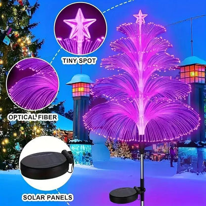 7-Color Gradient Changing Solar Christmas Tree Lights🎄