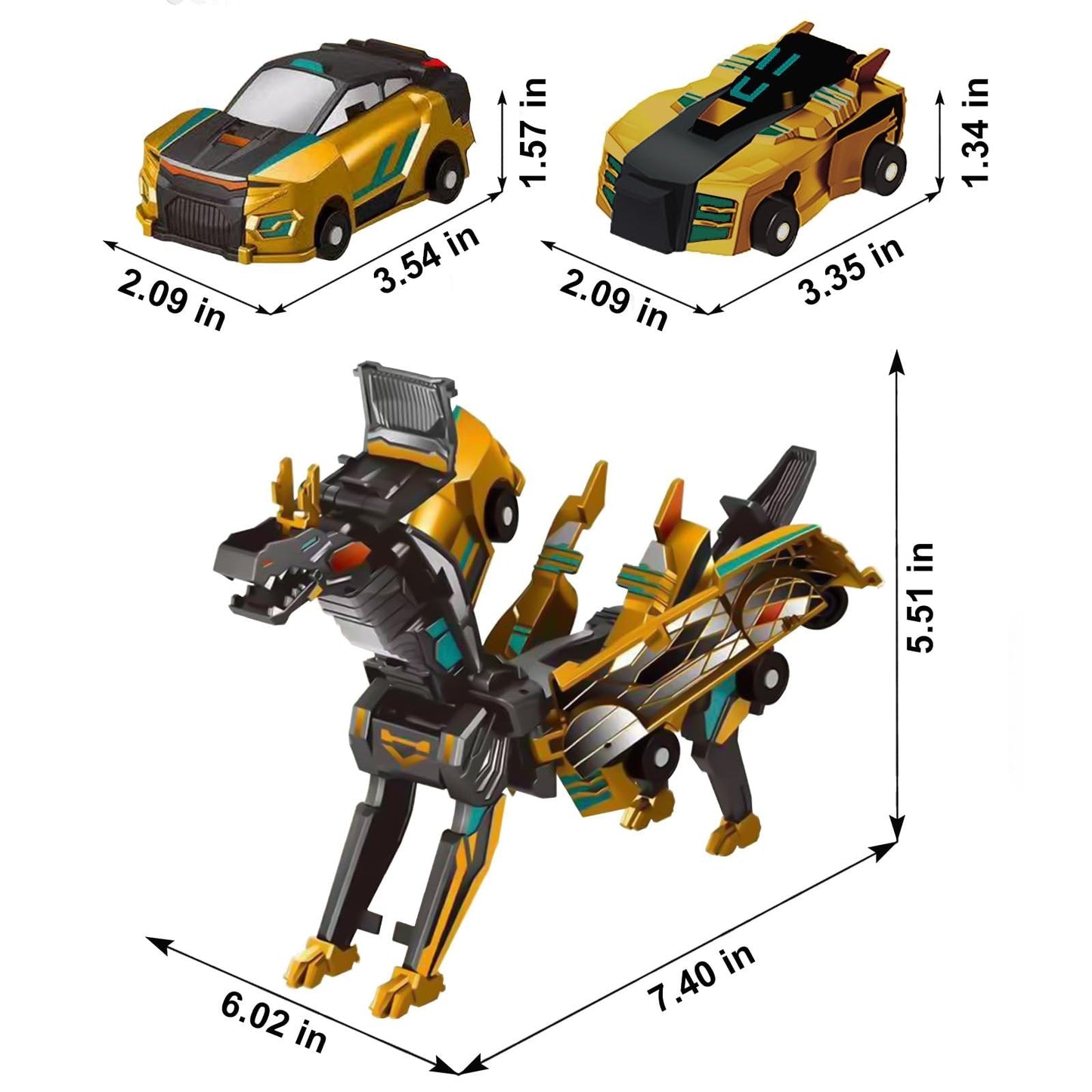 🎁Black Friday Special✨ Collision Transforming Dinosaur Car Toy