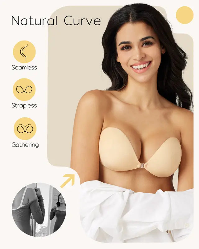 Eettsy Visco-Bra Strapless Invisible Silicone Bra