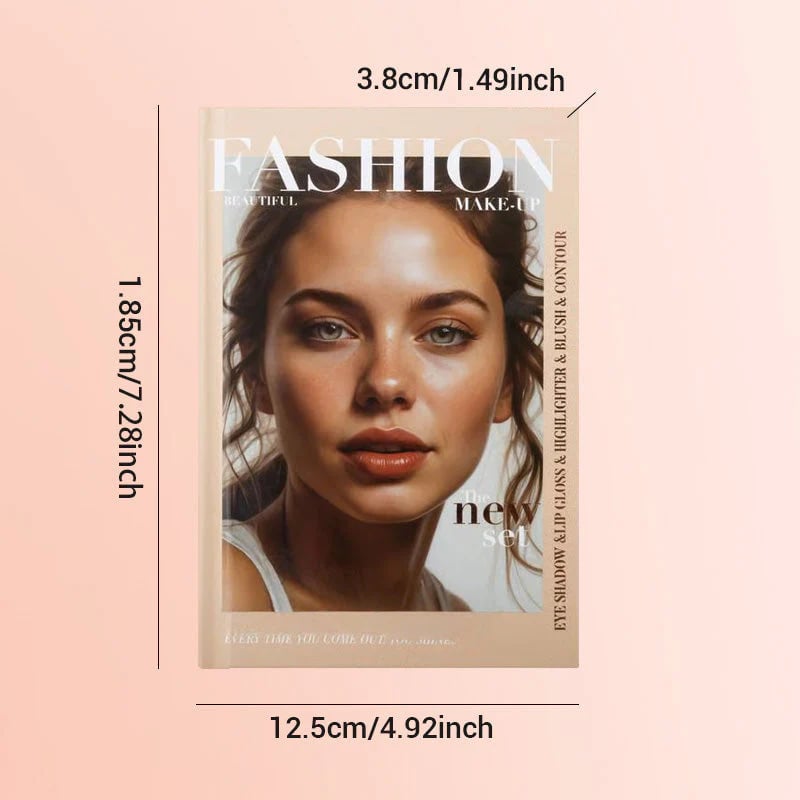 💄5-Layer Book-Style Makeup Palette with 67 Pro Shades