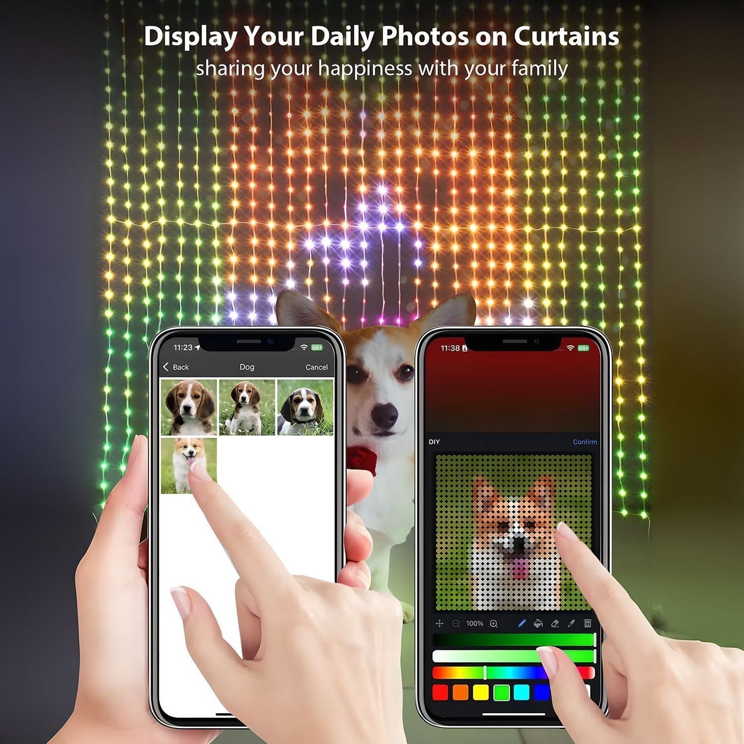 🔥Smart Curtain Lights💡Perfectly Create Atmosphere