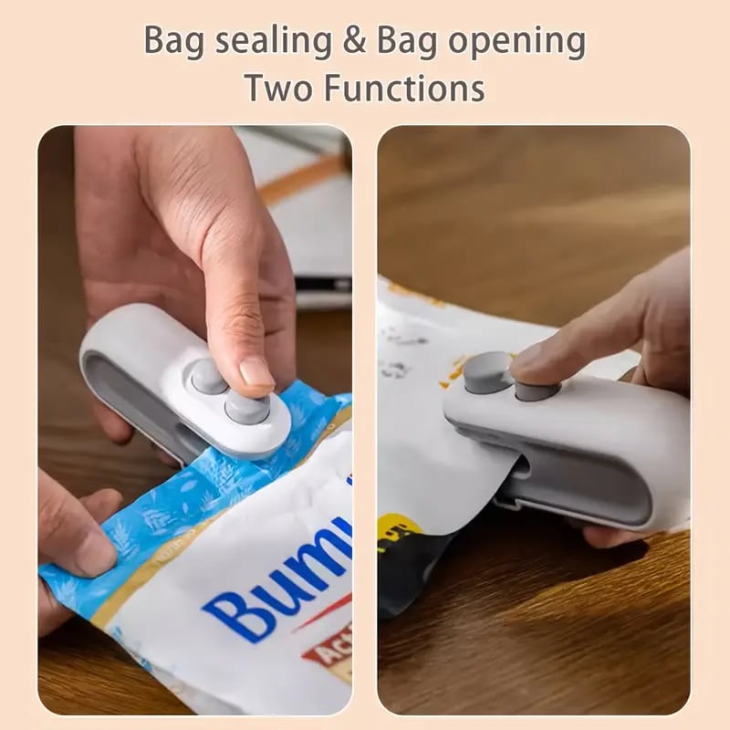 Small 2-in-1 Rechargeable Magnetic Snack Sealer