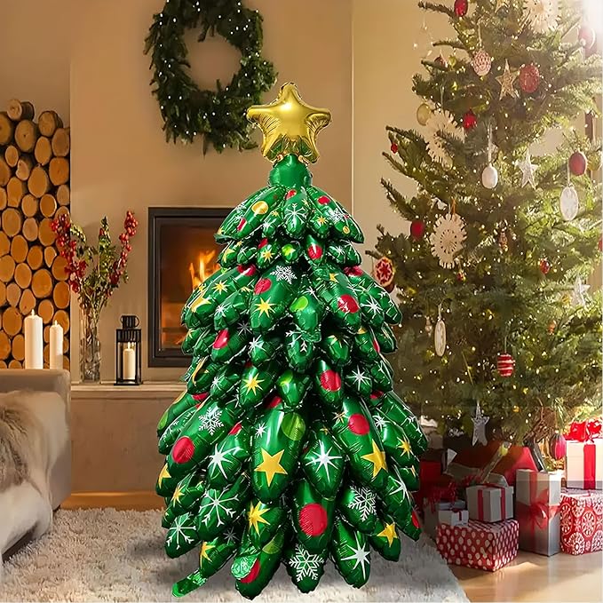 Last day 50% OFF-Christmas tree balloon decoration（52IN）
