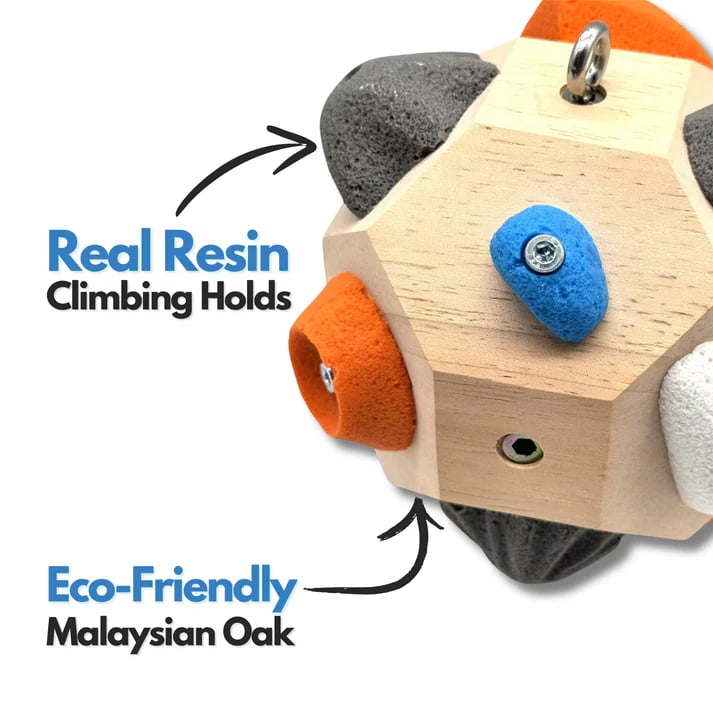 🧗‍♀️Handcrafted Boulder Block - Build Strength and Precision