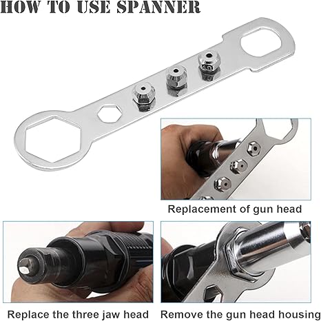 🔥LAST DAY🔥 49% OFF - 🔥Professional Electric Rivet Gun Adapter Kit
