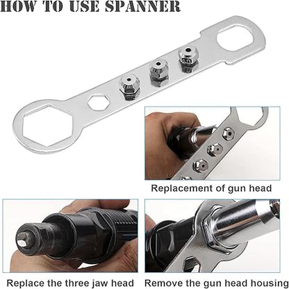 🔥LAST DAY🔥 49% OFF - 🔥Professional Electric Rivet Gun Adapter Kit
