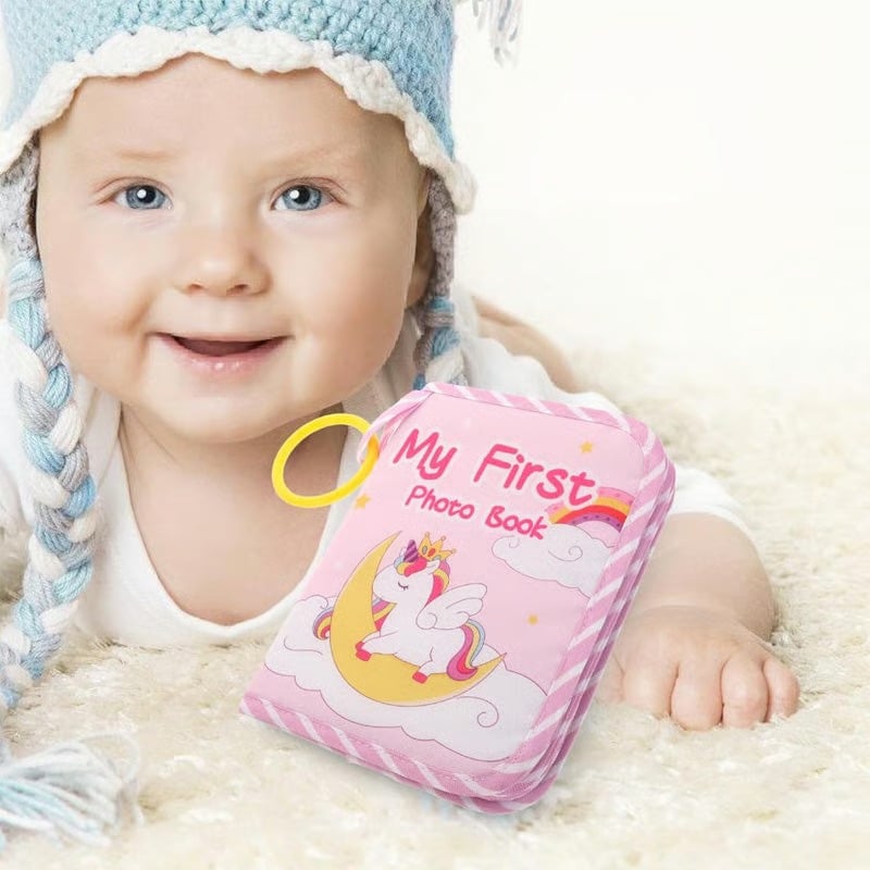 👶 My First Baby Photo Book with Safe Mirror