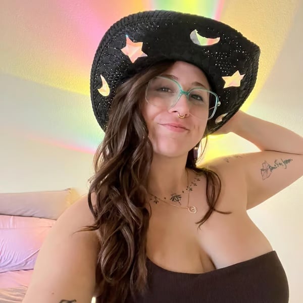 👒Suncatcher Cowgirl Straw Prism Hat
