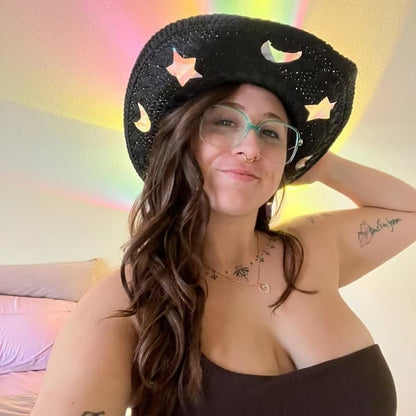 👒Suncatcher Cowgirl Straw Prism Hat