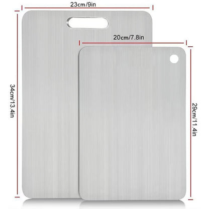🏆🔥Stainless Steel Double Sided Chopping Board