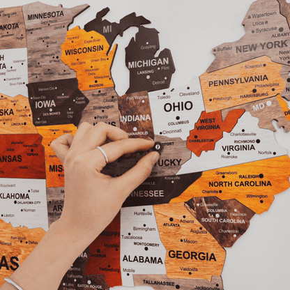 The United States  Map Puzzle Full Packed