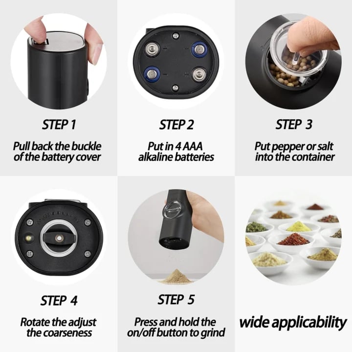 🧑‍🍳 Electric Grinder Set for Kitchen & Spices