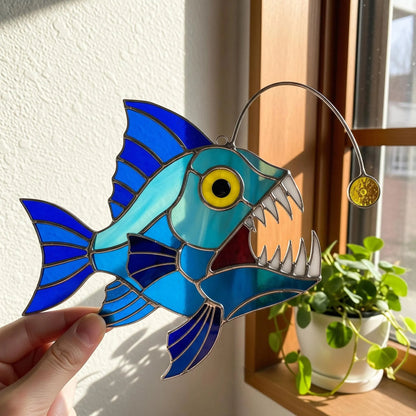 Marine Life Imitation Stained Glass Suncatcher